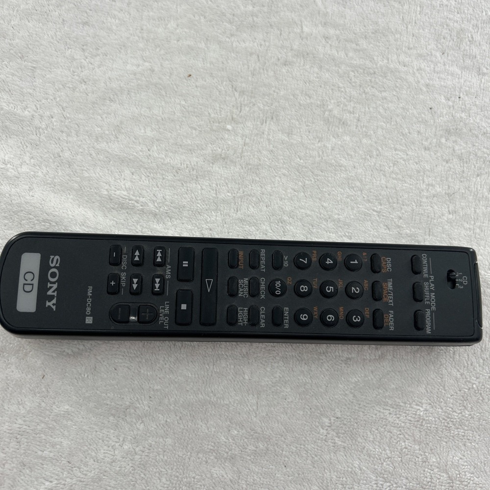 Sony RM-DC80 Remote Control for 5 Disc CD Player CDP-CA70ES, CDP-CA80ES